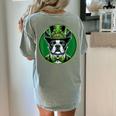 Boston Terrier Dog St Patricks Day Irish Pet Lover Men Women Kids Women's Comfort Colors T-Shirt Back Print Bay