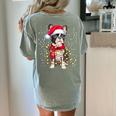 Boston Terrier Dog Ugly Christmas Dog Xmas For Men Women Kids Women's Comfort Colors T-Shirt Back Print Bay
