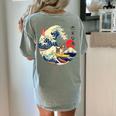 Boston Terrier Japanese Kanagawa Wave Surf Loyal Dog Men Women Kids Women's Comfort Colors T-Shirt Back Print Bay