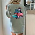 Boston Terrier Merry Christmas Tree Truck Santa Dog X-Mas Women's Comfort Colors T-Shirt Back Print Bay