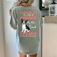 Boston Terrier Mom American Gentleman Dog Lover Mother's Day Women's Comfort Colors T-Shirt Back Print Bay