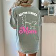 Boston Terrier Mom Women's Comfort Colors T-Shirt Back Print Bay