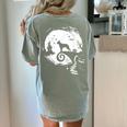 Boston Terrier And Moon Halloween Costume Dog Lover Women's Comfort Colors T-Shirt Back Print Bay