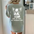 Boston Terrier Nope Not Today Not Tomorrow Either Sarcastic Women's Comfort Colors T-Shirt Back Print Bay