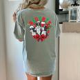 Boston Terrier Santa Claus Elf Reindeer Christmas Dog X-Mas Women's Comfort Colors T-Shirt Back Print Bay