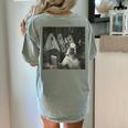 Boston Terrier Selfie With Ghosts Halloween Dog Lover Women's Comfort Colors T-Shirt Back Print Bay
