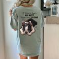 Boston Terrier Shirt I Didn't Fart My Butt Blew You A Kiss Women's Comfort Colors T-Shirt Back Print Bay