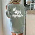 Bull Terrier Skeleton Birthday Halloween Kids Women's Comfort Colors T-Shirt Back Print Bay