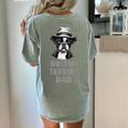 Cute Boston Terrier Dad Dog Lovers Puppy Bostie Owner Women's Comfort Colors T-Shirt Back Print Bay