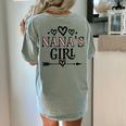 Granddaughter Nanas Girl Women's Comfort Colors T-Shirt Back Print Bay