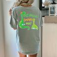 Kids My Nonna Loves Me Dinosaur Grandson Women's Comfort Colors T-Shirt Back Print Bay
