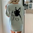 I Love My Boston Terrier Dog With Heart Women's Comfort Colors T-Shirt Back Print Bay