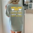 Spelling Bee Costume For a Halloween Teacher Pun Women Women&#x27;s Comfort Colors T-Shirt Back Print Bay