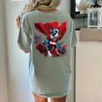 Super Power Superhero Boston Terrier Dog For Men Women Kids Women's Comfort Colors T-Shirt Back Print Bay