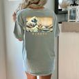 Surfing Boston Terrier Kanagawa Wave Japanese Dog For Men Women Kids Women's Comfort Colors T-Shirt Back Print Bay