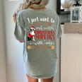 Watch Christmas Movies With My Boston Terrier Bostie Women's Comfort Colors T-Shirt Back Print Bay