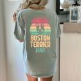 Worlds Best Boston Terrier Aunt Women's Comfort Colors T-Shirt Back Print Bay