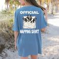 Boston Terrier Dog Official Sleepshirt Pajamas Nightgown For Men Women Kids Women's Comfort Colors T-Shirt Back Print Blue Jean