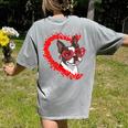Boston Terrier Dog Mom Dad Valentine’s Day Pet Lover For Men Women Kids Women's Comfort Colors T-Shirt Back Print Grey