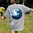 Boston Terrier Dog Moon Dog Mom Dad Women Men Dog Lovers Women's Comfort Colors T-Shirt Back Print Grey