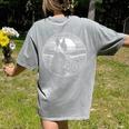Boston Terrier Dog Nature Scene Graphic Art Men Women Girls Kids Women's Comfort Colors T-Shirt Back Print Grey