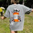 Boston Terrier Happy Pills T-Shirt Women's Comfort Colors T-Shirt Back Print Grey