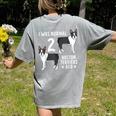 Boston Terrier Humor Bostie Dog Lover For Men Women Kids Women's Comfort Colors T-Shirt Back Print Grey