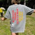 Boston Terrier Mom Dad Dog Lover Owner Women Men Women's Comfort Colors T-Shirt Back Print Grey