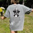 Cute Boston Terrier Dad Dog Lovers Puppy Bostie Owner Women's Comfort Colors T-Shirt Back Print Grey