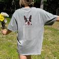 Dog In Your Pocket Boston Terrier For Men Women Girls Kids Women's Comfort Colors T-Shirt Back Print Grey
