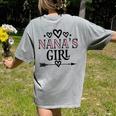 Granddaughter Nanas Girl Women's Comfort Colors T-Shirt Back Print Grey