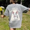 Today Is A Boston Terrier Day Cute Dog Lover Cartoon Women's Comfort Colors T-Shirt Back Print Grey