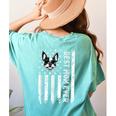 Best Boston Terrier Dog Mom Ever USA Flag For Men Women Kids Women's Comfort Colors T-Shirt Back Print Chalky Mint
