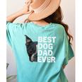 Best Dog Dad Ever Boston Terrier Dog Lover For Dad Men Women Girls Kids Women's Comfort Colors T-Shirt Back Print Chalky Mint