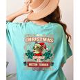 Boston Terrier My Christmas Spirit Dog Santa Claus X-Mas Women's Comfort Colors T-Shirt Back Print Chalky Mint