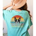 Boston Terrier Dog Every Snack You Make Every Meal You Bake Men Women Women's Comfort Colors T-Shirt Back Print Chalky Mint