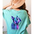 Boston Terrier Dog For a Boston Terrier Mom Women's Comfort Colors T-Shirt Back Print Chalky Mint