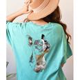 Boston Terrier Dog Graphic Pet Art Boston Terrier For Men Women Kids Women's Comfort Colors T-Shirt Back Print Chalky Mint