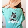 Boston Terrier Dog Untamed For Men Women Women's Comfort Colors T-Shirt Back Print Chalky Mint