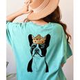 Boston Terrier Dog Wearing Crown For Men Women Girls Kids Women's Comfort Colors T-Shirt Back Print Chalky Mint