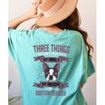 Boston Terrier Don't Mess With American Gentleman Dog Lover Women's Comfort Colors T-Shirt Back Print Chalky Mint
