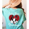 Boston Terrier Grandma Dog Owner Boston Terrier For Men Women Women's Comfort Colors T-Shirt Back Print Chalky Mint