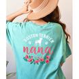 Boston Terrier Grandma Nana Dog Lover Christmas Women's Comfort Colors T-Shirt Back Print Chalky Mint