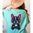 Boston Terrier Lovers Gaming Headphones Boston Terrier Women's Comfort Colors T-Shirt Back Print Chalky Mint