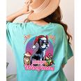 Boston Terrier Santa Claus Coffee Mug Merry Christmas Dogs Women's Comfort Colors T-Shirt Back Print Chalky Mint