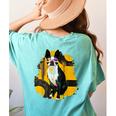 Boston Terrier s Mid-Century Modern Art s Street Grunge Women's Comfort Colors T-Shirt Back Print Chalky Mint