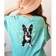 Dog Boston Terrier For Men Women Women's Comfort Colors T-Shirt Back Print Chalky Mint