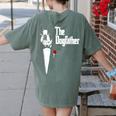 Boston Terrier Dad The DogFather Shirt Boston Terrier Women's Comfort Colors T-Shirt Back Print Moss