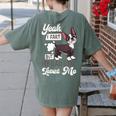 Boston Terrier Fart American Gentleman Non-Sporting Dog Women's Comfort Colors T-Shirt Back Print Moss