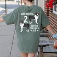 Boston Terrier Humor Bostie Dog Lover For Men Women Kids Women's Comfort Colors T-Shirt Back Print Moss